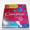 Carefree Pantiliners for Thongs with Stay Put Wings Unscented (Pack of 4) view 1