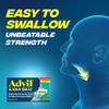 Advil Liqui-Gels minis Pain Reliever and Fever Reducer, Pain Medicine for Adults with Ibuprofen 200mg for Pain Relief - 50x2 Liquid Filled Capsules view 4