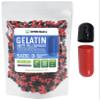 XPRS Nutra Size 3 Empty Capsules - 500 Count Empty Gelatin Capsules - Pills DIY Capsule Filling - Pure Bovine Pill Gel Caps Fillable Do-It-Yourself Vitamins and Supplements (Black/Red)