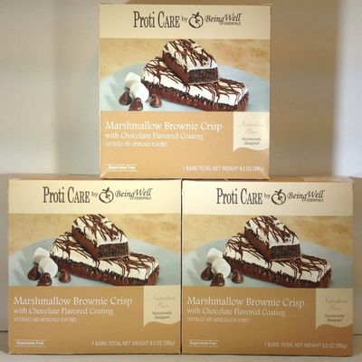 Being Well Essentials Proti Care Bars - THREE PACK - 3 boxes or bars - 21 servings (Marshmallow Brownie Crisp)