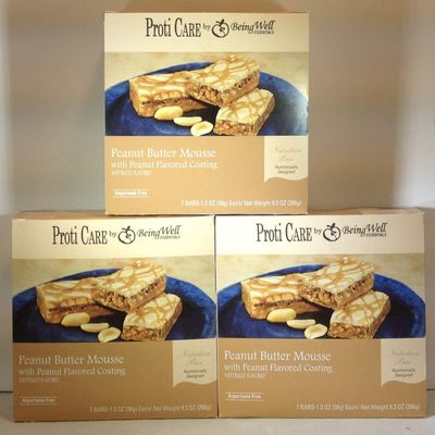 Being Well Essentials Proti Care Bars - THREE PACK - 3 boxes or bars - 21 servings (Peanut Butter Mousse)