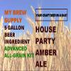 House Party Amber Ale Advanced Home Brew 5 Gallon All Grain Beer Ingredient Recipe Kit by My Brew Supply view 1