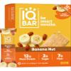 IQBAR Clean Plant Protein Bars - Banana Nut - 12 Count - Keto, Vegan, High Fiber, Gluten and Dairy Free, Low Sugar Snack - Brain and Body Nutrients for Focus, Energy, Meal Replacement view 1