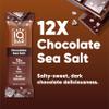 IQBAR Brain and Body Plant Protein Bars - Chocolate Sea Salt - 12-Count Low Carb - Gluten Free, High Fiber, Vegan Snacks - Low Sugar Meal Replacement view 4