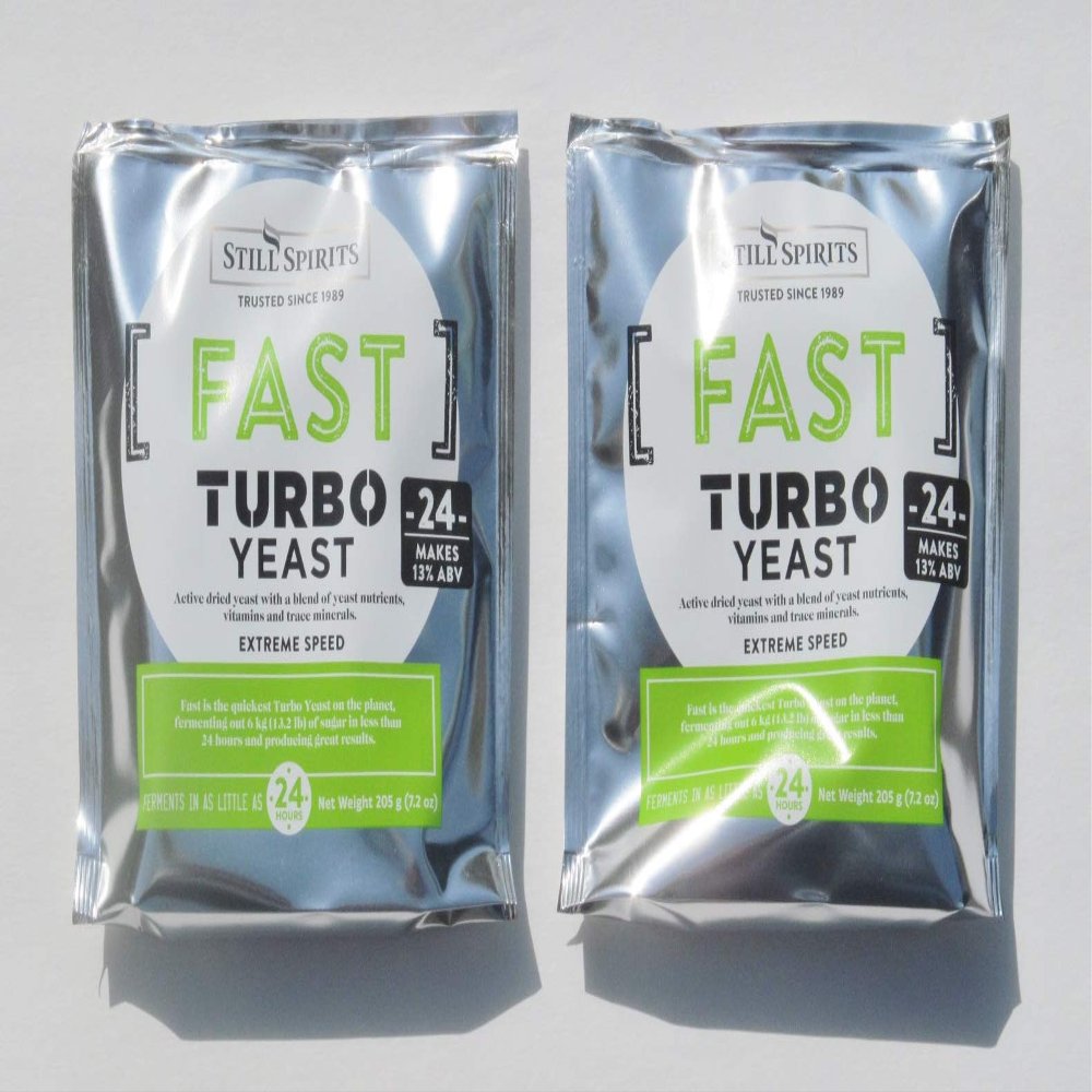 Still Spirits Fast 24 Hour Turbo Yeast (Pack of 2)