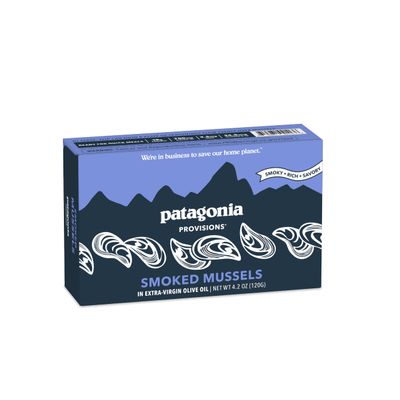 Patagonia Provisions - Smoked Mussels in Extra Virgin Olive Oil | Responsibly sourced | 18g Protein per tin & Gluten Free