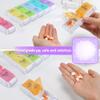 AM PM Pill Organizer 2 Times a Day,SZREDU Pill Box 7 Day, Removable Daily Medicine Pill Organizer, Large Pill Cases Organizers 7 Day,Weekly Supplement Boxes and Organizer 2 Times a Day view 3