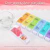 AM PM Pill Organizer 2 Times a Day,SZREDU Pill Box 7 Day, Removable Daily Medicine Pill Organizer, Large Pill Cases Organizers 7 Day,Weekly Supplement Boxes and Organizer 2 Times a Day view 4
