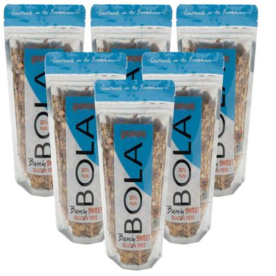 BOLA granola Barely Sweet, LOW SUGAR, Almond & Pumpkin Seed Granola, 12oz - 6 PACK
