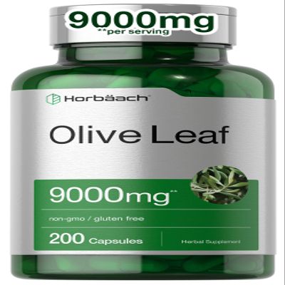 Horbach Olive Leaf Extract Capsules | 200 Count | Super Strength Supplement | Non-GMO, Gluten Free