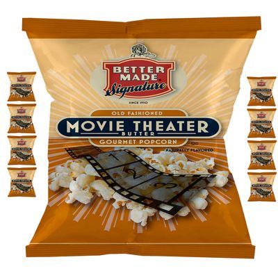Better Made Special Popcorn (8) x Bags 2.5-2.75oz Each (Pack of 8) (MOVIE THEATER) - Adult Bulk Snacks, Kids Lunch, Delicious Butter MOvie Theater Flavorerd Popped Popcorn