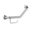 PULSE Showerspas 4007-SSP ErgoAngleBar with Optional Toilet Paper Holder, ADA Compliant Steel Grab Bar, Polished Stainless view 2