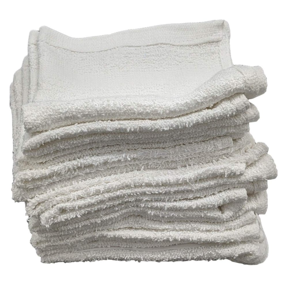 Marquis Mills White Cotton Value Washcloths, 12 x 12 in, 24 Pack