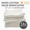 Marquis Mills White Cotton Value Washcloths, 12 x 12 in, 24 Pack view 2