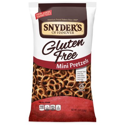 Snyder's of Hanover Gluten Free Mini Pretzels, 8 Ounce