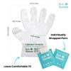 Eco Gloves Individually Packaged Pairs of Compostable Eco-friendly Gloves Latex Free, Powder Free, Plastic Free for Safety, Protection, Cleaning, Food Handling, Pet Care | One Size Fits Most | Clear view 3