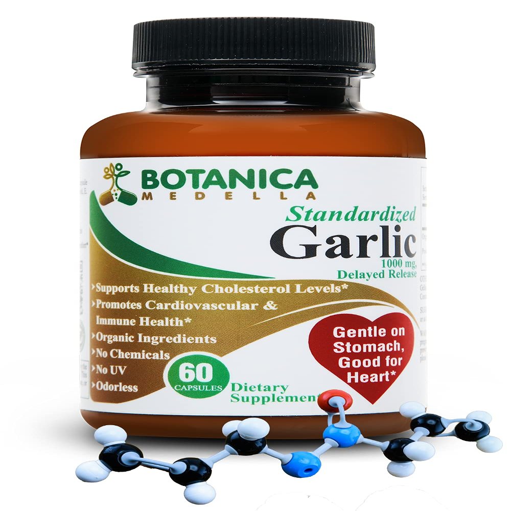 12400 mcg Allicin - TESTED by 3rd party - Odorless - Organic Ingredients - Delayed Release - 30 to 60 days supply