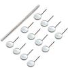 AAProTools Dental Orthodontic Dental Hygiene Size 5 Stainless Steel Simple Stem Front-Surface Mouth Mirrors 12/Box view 1