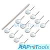 AAProTools Dental Orthodontic Dental Hygiene Size 5 Stainless Steel Simple Stem Front-Surface Mouth Mirrors 12/Box view 2