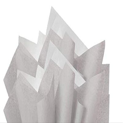 100Sheets Grey and White Gift Wrap Pom Pom Tissue Paper Mix with 12 to from Gift Tags & Twine