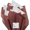 100Sheets Rasin Brown and White Gift Wrap Pom Pom Tissue Paper Mix with 12 to from Gift Tags & Twine view 2