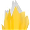 100Sheets Bright Yellow Dandelion and White Gift Wrap Pom Pom Tissue Paper Mix with 12 to from Gift Tags & Twine view 1