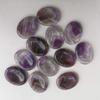 Loveliome Rose Quartz and Amethyst Thumb Worry Stone, Stress Relax Healing Reiki Crystal Pocket Palm Stones,Pack of 2 view 4