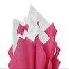 100Sheets Cerise Pink and White Gift Wrap Pom Pom Tissue Paper Mix with 12 to from Gift Tags & Twine view 1