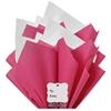 100Sheets Cerise Pink and White Gift Wrap Pom Pom Tissue Paper Mix with 12 to from Gift Tags & Twine view 2