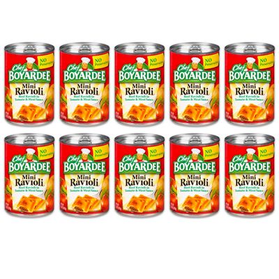 Chef Boyardee Mini Ravioli, 15 oz, (10 CANS).