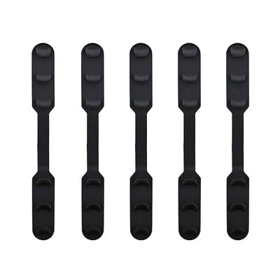 EXCEART 5pcs Adjustable Mask Band Extension Buckle Silicone Mask Ropes Accessories for Men and Women Black Easy to Use for Comfortable Face Fit