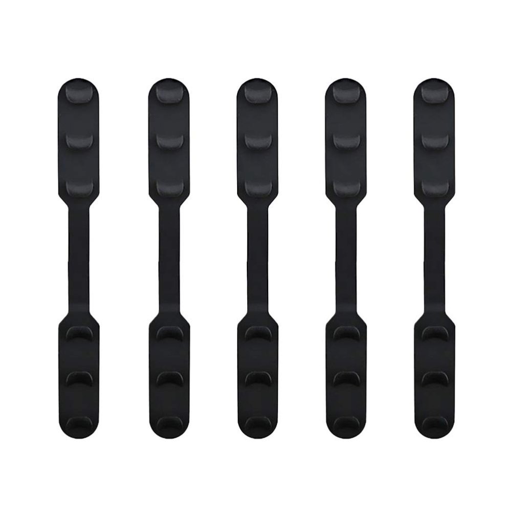 EXCEART 5pcs Adjustable Mask Band Extension Buckle Silicone Mask Ropes Accessories for Men and Women Black Easy to Use for Comfortable Face Fit