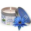 MAGNIFICENT 101 Long Lasting Blue Lotus Flower Scented Candle - 6 Oz - 35 Hour Burn - Paraffin Free, Soy Wax Smudge Candle for Intuition Enhancing - Mental Clarity & Manifestation view 1