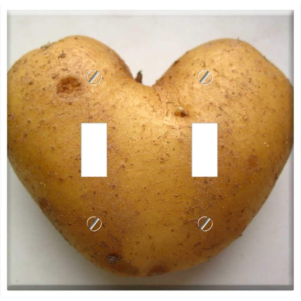 Switch Plate Double Toggle - Potato Vegetable Organic Natural Produce Healthy