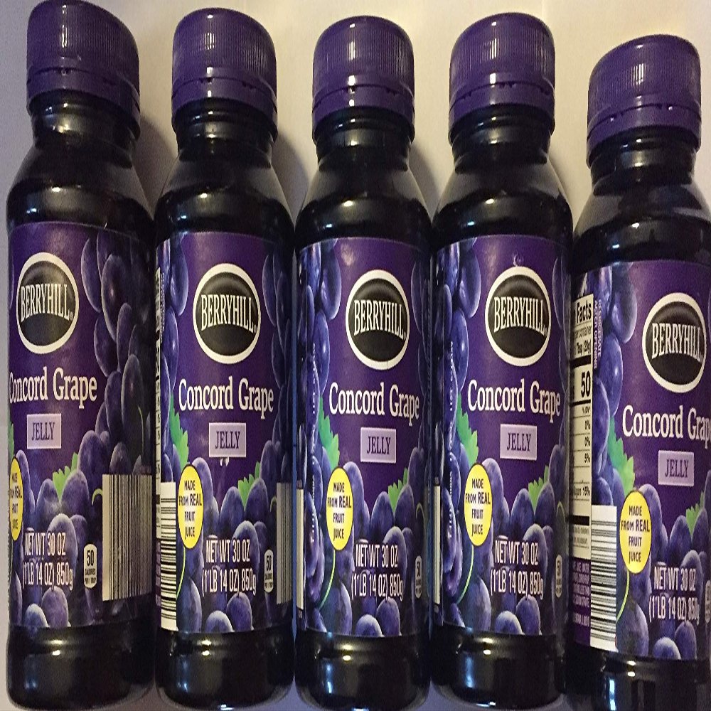 BERRYHILL Concord Grape Jelly 5 Ct Jars
