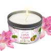 Magnificent 101 Long Lasting Lotus Flower Aromatherapy Candle - 6 Oz - 35 Hour Burn Time - Sage & Bergamot Scented Soy Wax Smudge Candle for New Beginnings, Purification & Manifestation view 1