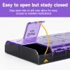Weekly AM PM Extra Large Pill Organizer, 7 Day Pill Case 2 Times a Day, XL Day Night Pill Case Twice a Day, Oversized Daily Medicine Organizer for Vitamin, Pill Container (Purple) view 3