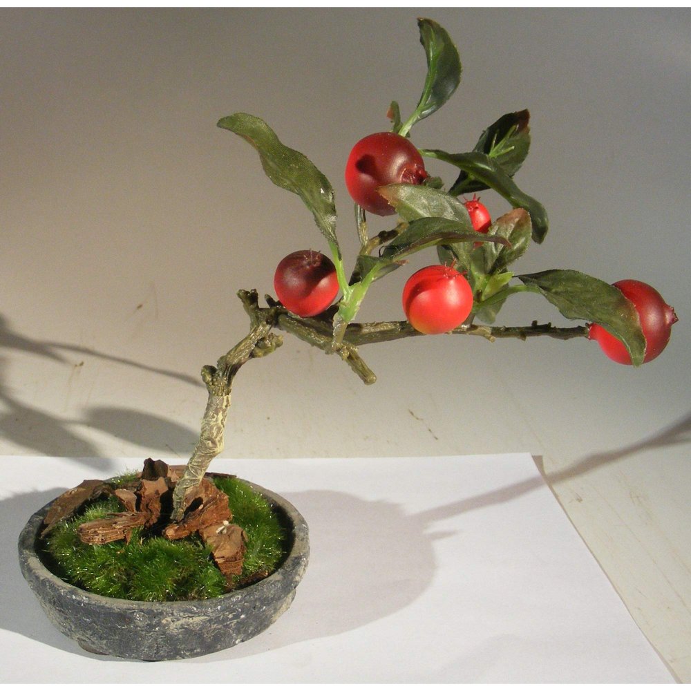 Bonsai Boy e3373 Artificial Rosehip Bonsai Tree
