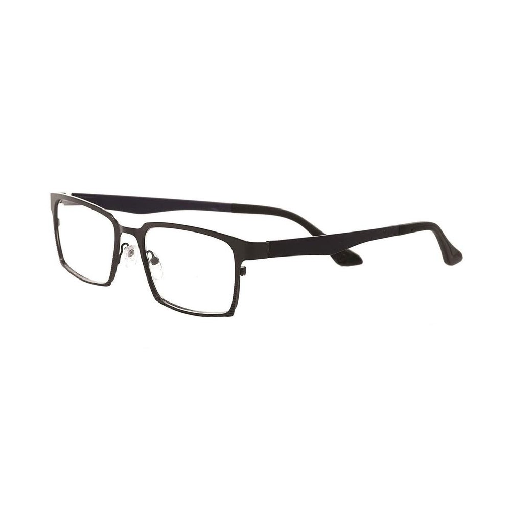 Eyebobs 905-02 Unisex Protractor Grey Frame Reading Glasses, +3.50