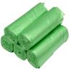 100 Counts 4 Gallon 45x60Cm Kitchen Trash Bags with Handles for Bathroom, Home and Office (100pcs Green 45x60CM) view 1