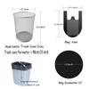 100 Counts 4 Gallon 45x60Cm Kitchen Trash Bags with Handles for Bathroom, Home and Office (100pcs Green 45x60CM) view 4