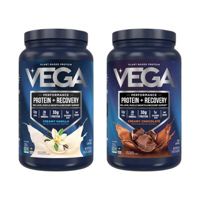 Vega Sport Premium Protein Powder + Recovery Bundle - Vanilla (20 servings) and Chocolate (19 servings) 30g Plant Based Protein, 5g BCAAs, Low Carb, Keto, Pea Protein for Women and Men