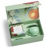 Tea Forte Fleur 3-Piece Premium Tea Gift Set with Pale Mint Green Cafe Cup with Lid, Tea Tray and 10 Assorted 2 of Each Variety Organic Handcrafted Pyramid Infuser Tea Bags view 2