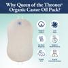 QUEEN OF THE THRONES Castor Oil Pack for Liver (compress) - Heatless, Less-Mess, Reusable - Organic Cotton Flannel, Comfort Fit, Soft Straps & Naturopathic Doctor Designed (Castor Oil sold separately) view 3