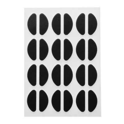 YOOJIA 12 Pairs Soft EVA Foam Nose Pads for Glasses Eyeglasses Sunglasses Self-Adhesive Sticky Anti-Slip Eyeglass Pads Black Type C One Size