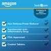 Amazon Basic Care Ibuprofen Tablets, 200 mg, Pain Reliever and Fever Reducer, For Headache, Muscular Aches, Arthritis, Backache and More, 100 Count (Pack of 1) view 3