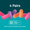 3M Disposable Earplugs Events & Concerts, 4 Pairs (8 Total Plugs), Noise Reduction Rating (NRR) 32 dB, Good Fit, Stays Put, Soft & Smooth Ear Plug Design, Easy To Insert & Remove (EPEC-4BC-SIOC) view 3