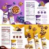 Berg Energy Bites Variety Pack  Plant-Based Protein Snack with 16g Protein & 1g Sugar  Vegan, Gluten-Free, Low Sugar, High Fiber, Non-GMO, Prebiotic Superfood Bites  1.5oz (8 Pack) view 3
