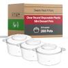 Disposable Plastic Cups, Ice Cream Bowls - Tumblers for Ice cream, Yogurt, Fruit, Cheesecake, Pudding - Bulk Party Supplies for Wedding (Clear, 3.4 oz Dessert Pots (288 Pots)) view 1