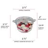 Disposable Plastic Cups, Ice Cream Bowls - Tumblers for Ice cream, Yogurt, Fruit, Cheesecake, Pudding - Bulk Party Supplies for Wedding (Clear, 3.4 oz Dessert Pots (288 Pots)) view 2